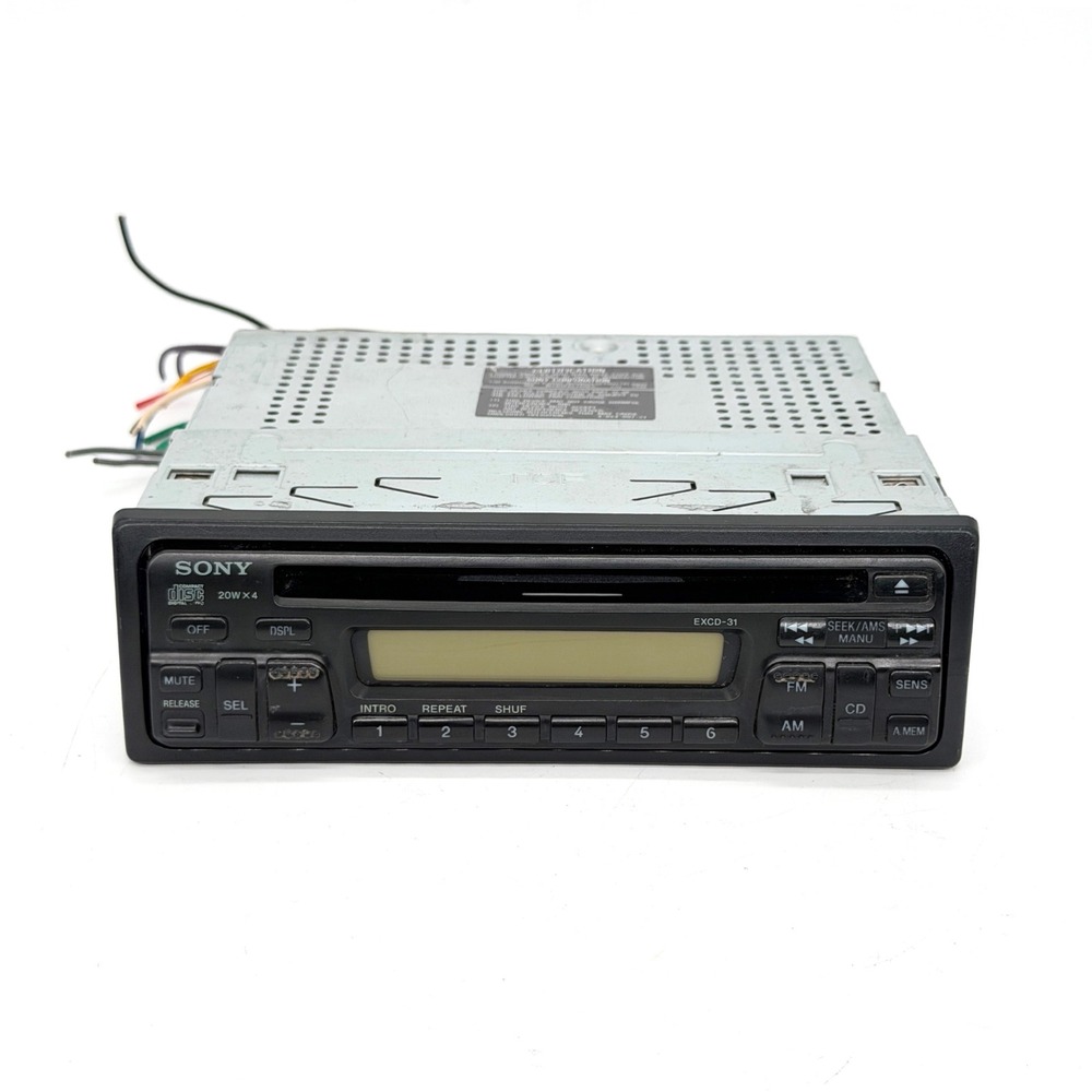 Sony EXCD-31 Car Stereo CD Player FM AM Radio Receiver Vintage 1996 Untested